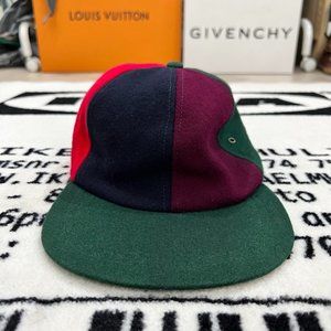 Vintage Colorblock Wool Rayon Dad Pops Hat